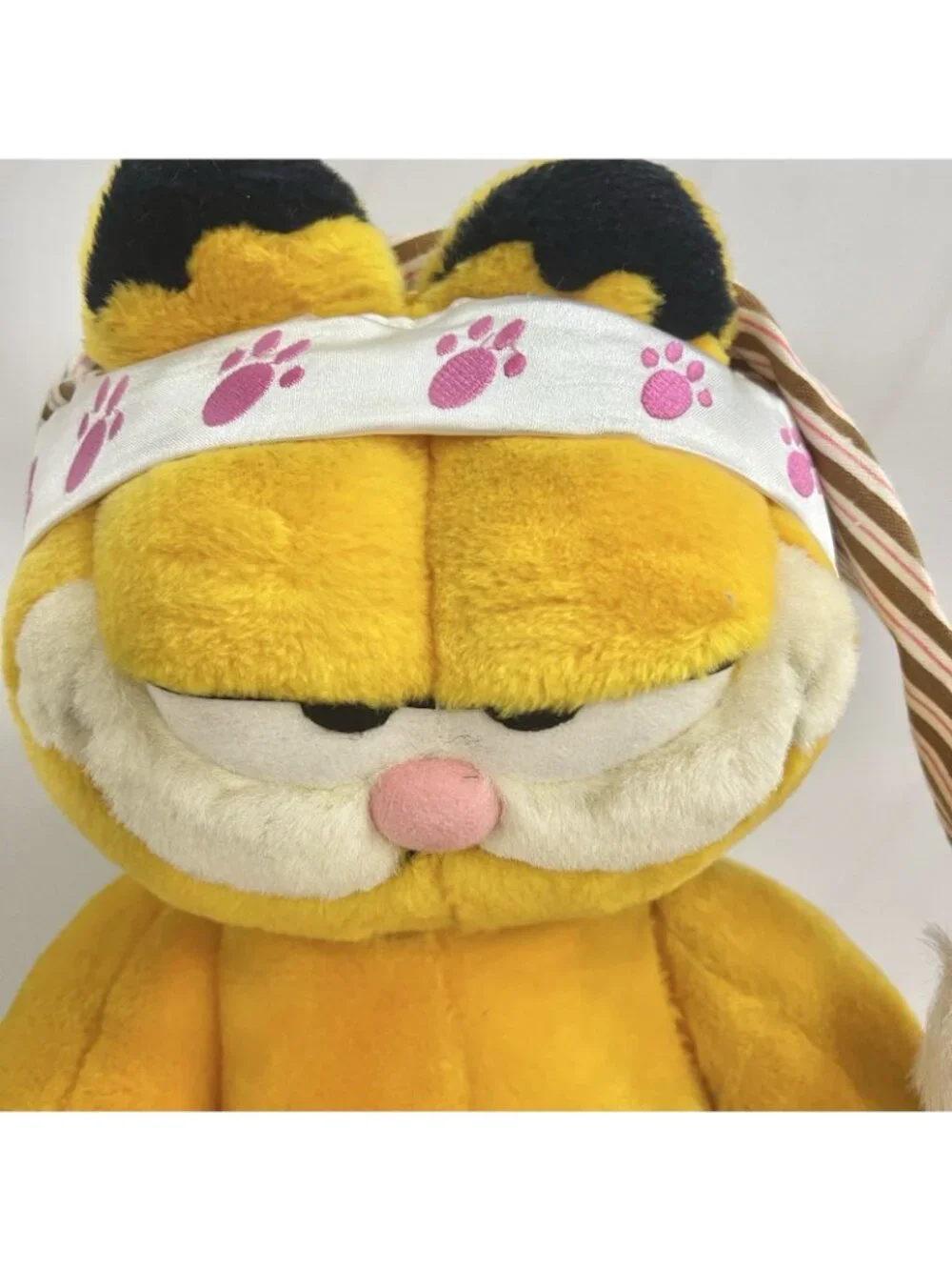 Vintage Garfield Plush Pajamas Bunny Slippers 1994 PAWS Bedtime Stuffed 18 Inch